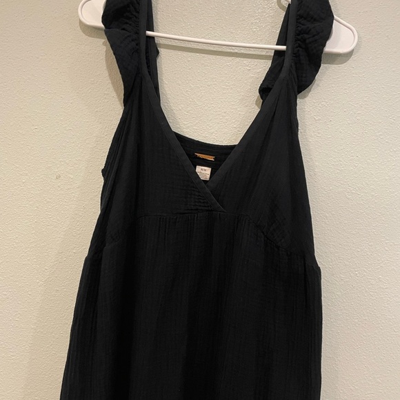 Black Magaschoni Gauze Maxi Sundress - Picture 3 of 8
